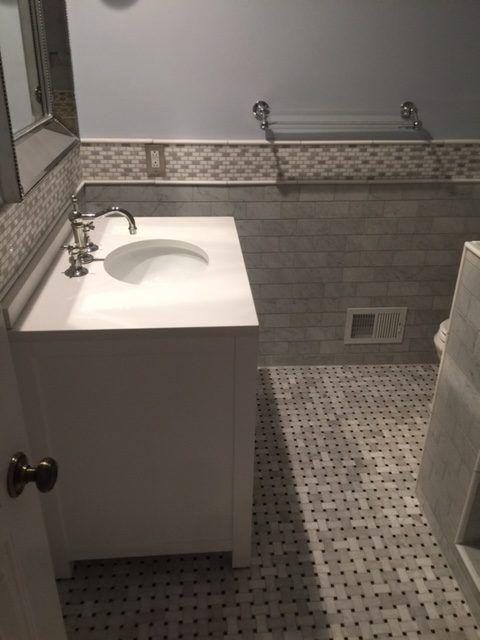 Sleek White Bathroom